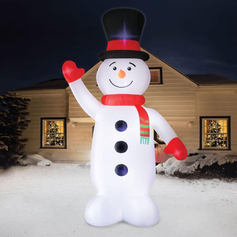 Christmas | Light-Up Giant Snowman Inflatable Yard Decoration, 20Ft Christmas Christmas