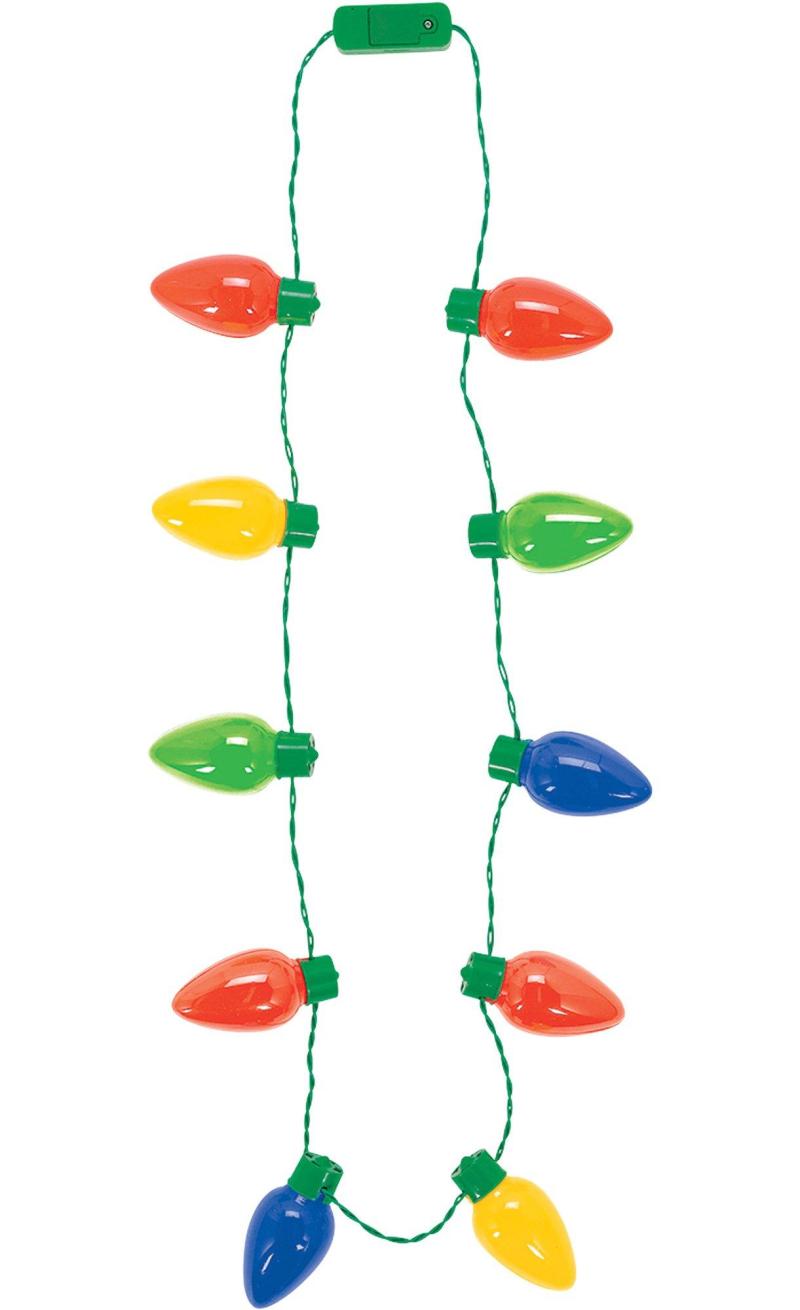 Christmas | Oversized Light-Up Christmas Lights Necklace, 38In Christmas Christmas