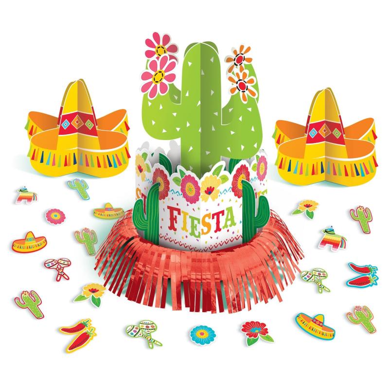 Cinco de Mayo | Fiesta Time Table Decorating Kit 23Pc Cinco de Mayo Cinco de Mayo