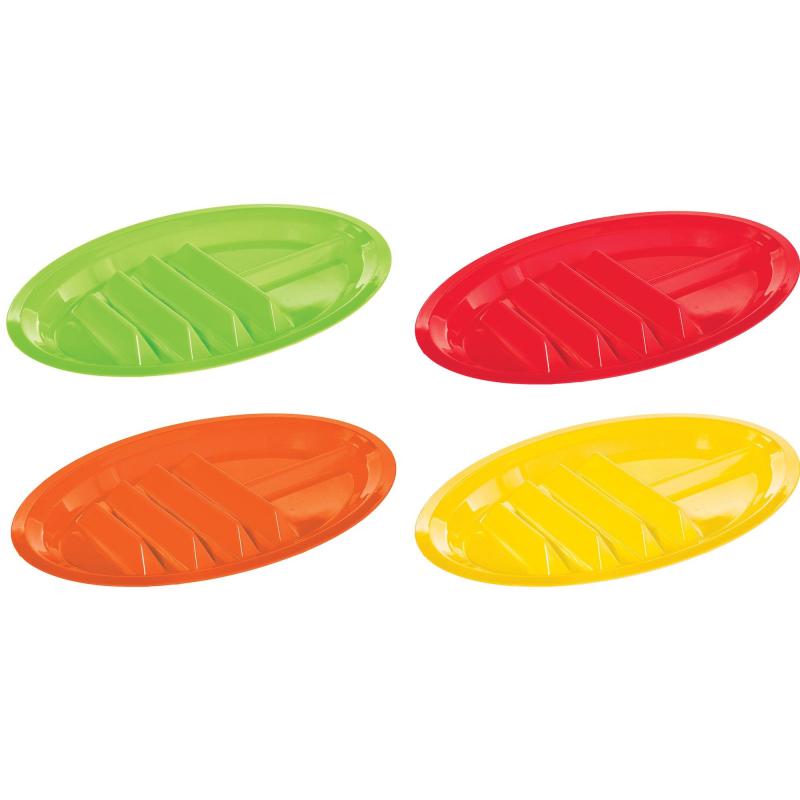 Cinco de Mayo | Fiesta Viva La Party Plastic Divided Plates, 12.8In X 8.6In, 4Ct Cinco de Mayo Cinco de Mayo