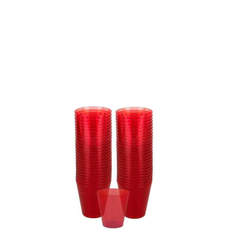 Cinco de Mayo | Red Plastic Shot Glasses, 2Oz, 100Ct Cinco de Mayo Cinco de Mayo