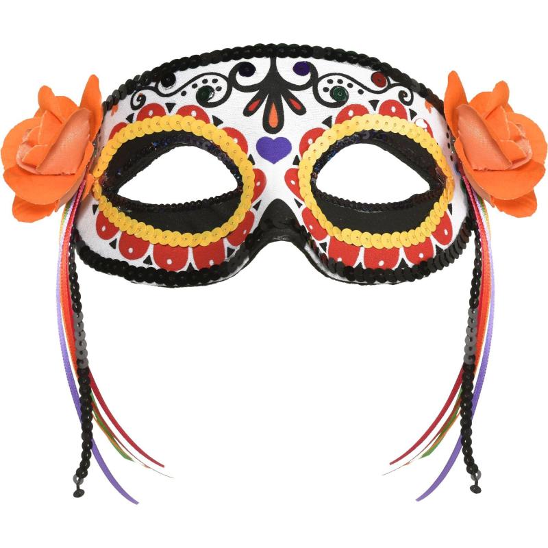 Day of the Dead | Day Of The Dead Calavera Fabric Eye Mask Day of the Dead Day of the Dead