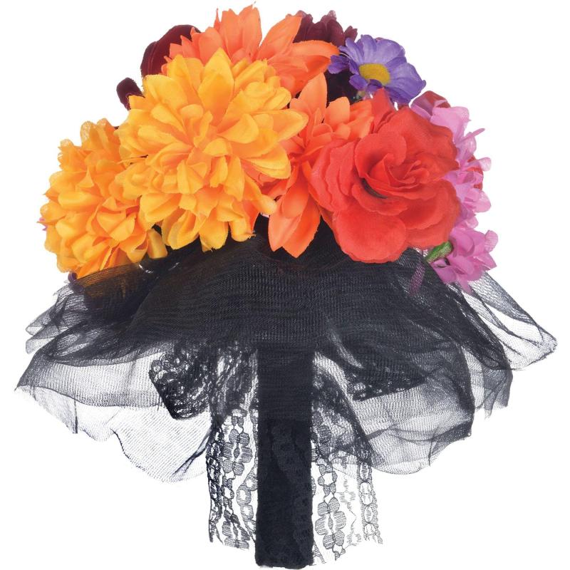 Day of the Dead | Day Of The Dead Fabric Flower Bouquet Day of the Dead Day of the Dead