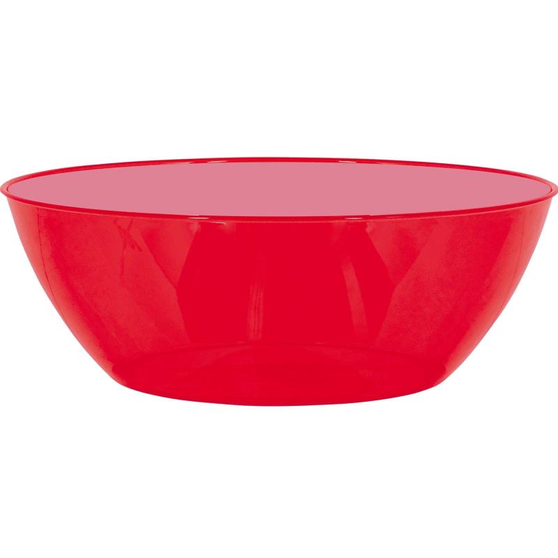 Day of the Dead | Red Plastic Serving Bowl, 14.5In, 10Qt Day of the Dead Day of the Dead