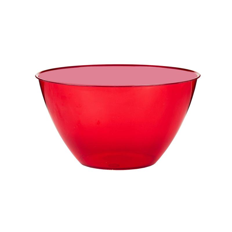 Day of the Dead | Small Red Plastic Bowl, 5.5In, 24Oz Day of the Dead Day of the Dead