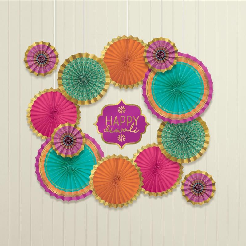 Diwali | Diwali Paper Fan Decorating Kit Diwali Diwali