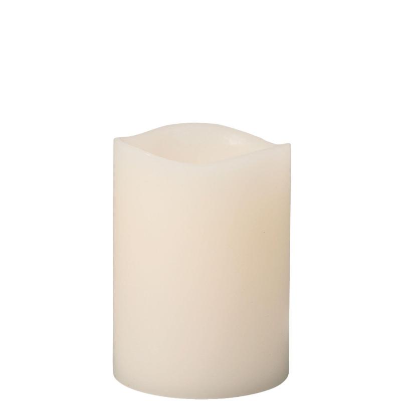 Diwali | Vanilla-Scented White Pillar Glow Wick Flameless Led Wax Candle, 3In X 4In Diwali Diwali