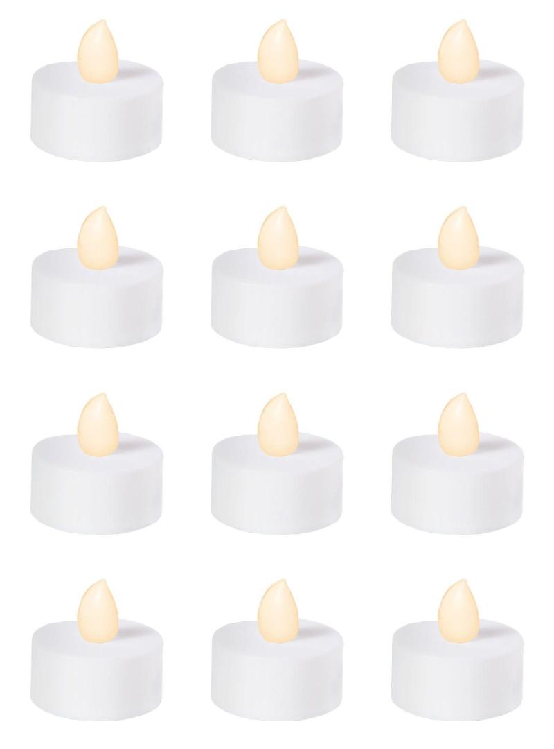 Diwali | White Tealight Flameless Led Candles 12Ct Diwali Diwali