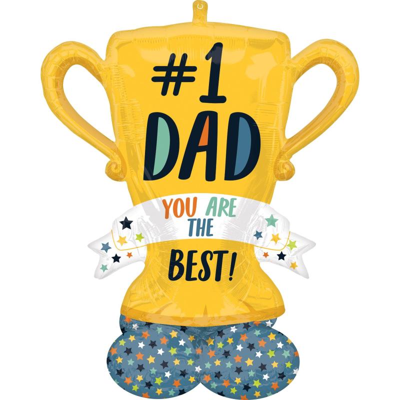 Father’s Day | Airloonz Number One Dad Trophy Balloon, 38In X 43In Father's Day Father's Day