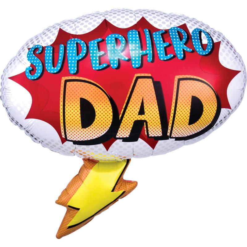 Father’s Day | Superhero Dad Balloon, 27In Father's Day Father's Day