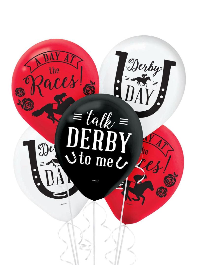 Kentucky Derby | 15Ct, 12In, Horse Racing Derby Day Latex Balloons Holidays & Occasions Kentucky Derby