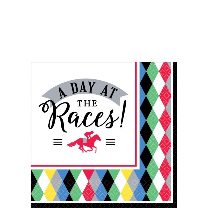 Kentucky Derby | Harlequin Derby Day Beverage Napkins 16Ct Holidays & Occasions Kentucky Derby