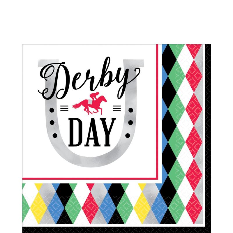 Kentucky Derby | Harlequin Derby Day Lunch Napkins 16Ct Holidays & Occasions Kentucky Derby