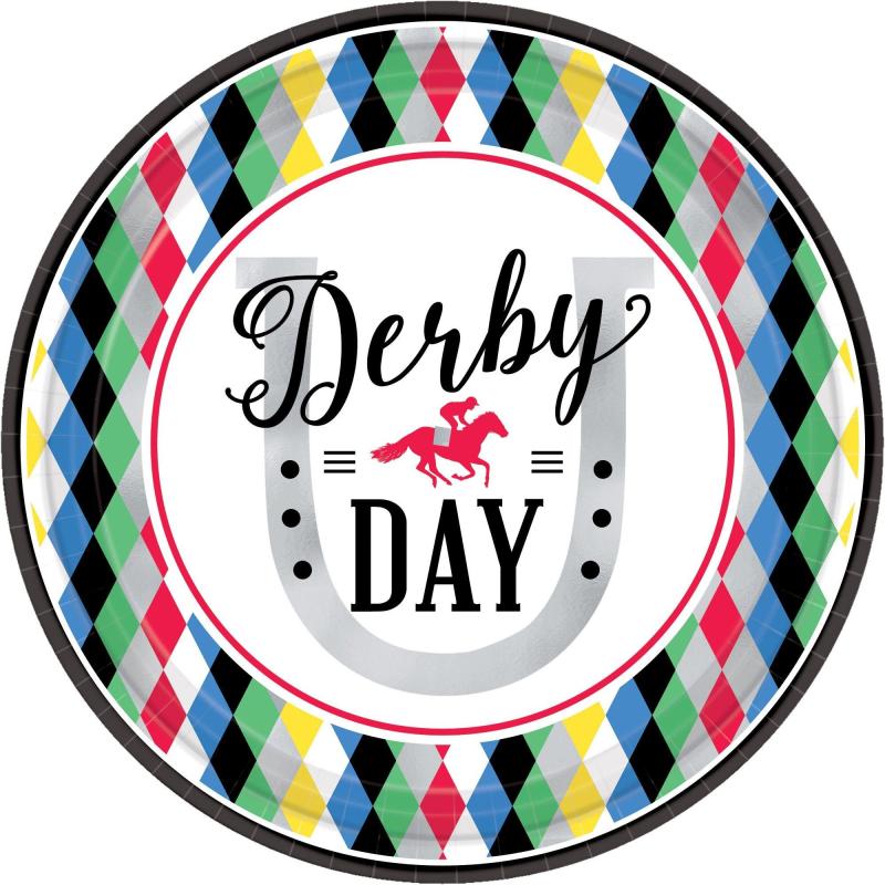 Kentucky Derby | Harlequin Derby Day Lunch Plates 8Ct Holidays & Occasions Kentucky Derby