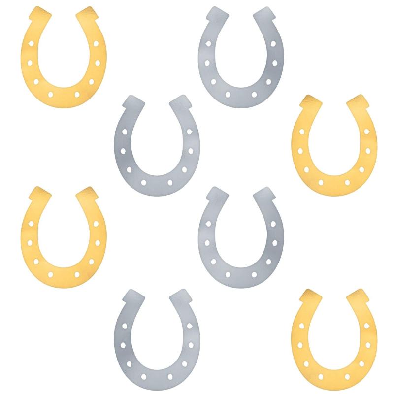 Kentucky Derby | Metallic Horseshoe Cutouts 8Ct Holidays & Occasions Kentucky Derby