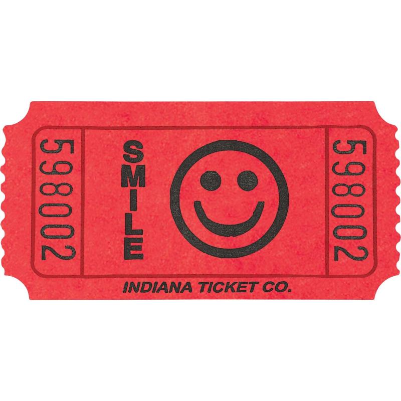 Kentucky Derby | Red Smiley Single Roll Tickets, 1000Ct Holidays & Occasions Kentucky Derby