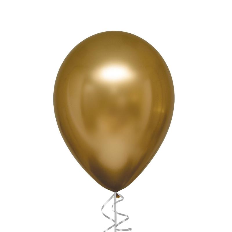 Lunar New Year | Gold Metallic Satin Luxe Latex Balloon, 12In Holidays & Occasions Lunar New Year