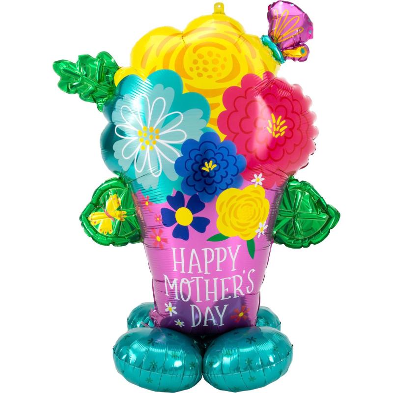 Mother’s Day | Airloonz Pretty Flowerpot Mother’s Day Balloon, 58In Holidays & Occasions Mother's Day