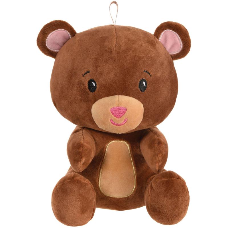 Mother’s Day | Brown & Pink Plush Bear Balloon Weight, 5.9Oz Holidays & Occasions Mother's Day