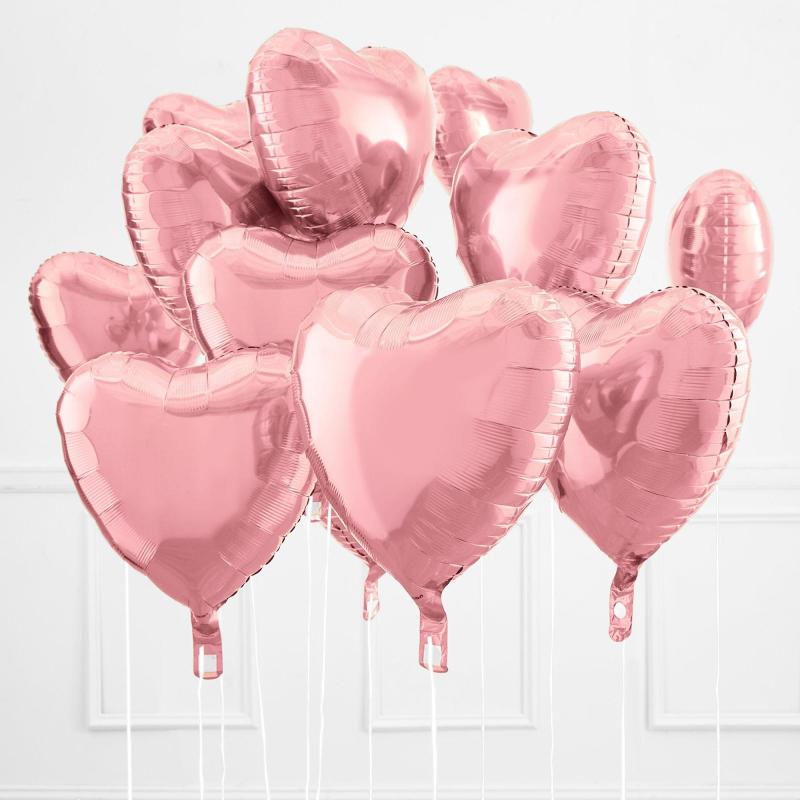 Mother’s Day | Pastel Pink Heart Foil Balloon, 17In Holidays & Occasions Mother's Day