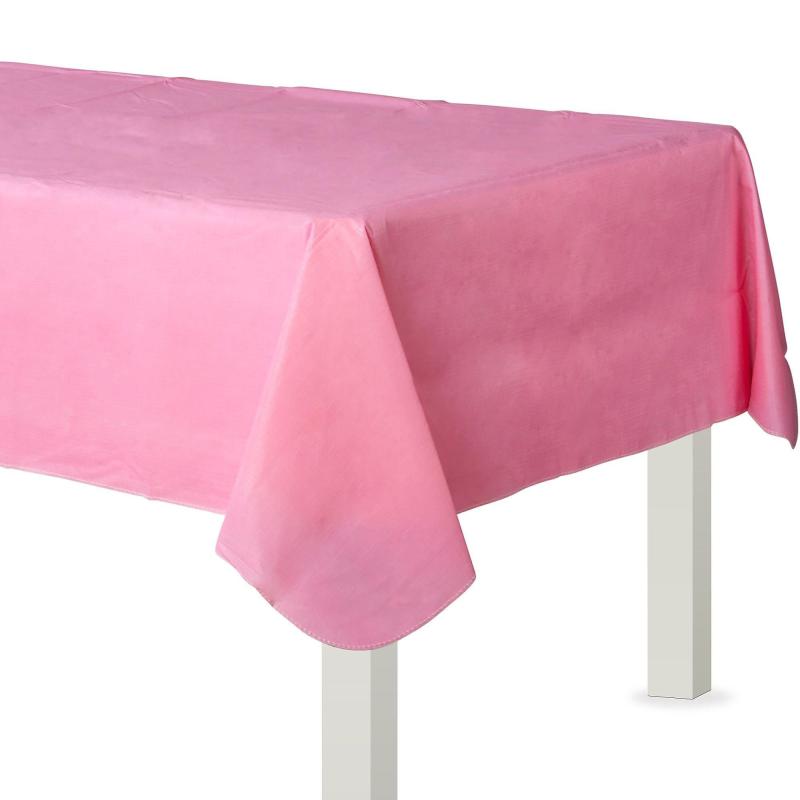 Mother’s Day | Pink Flannel-Backed Vinyl Tablecloth, 54In X 108In Holidays & Occasions Mother's Day