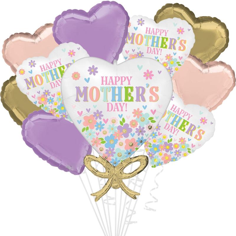 Mother’s Day | Satin Daisy Chain Mother’s Day Foil Balloon Bouquet, 10Pc Holidays & Occasions Mother's Day