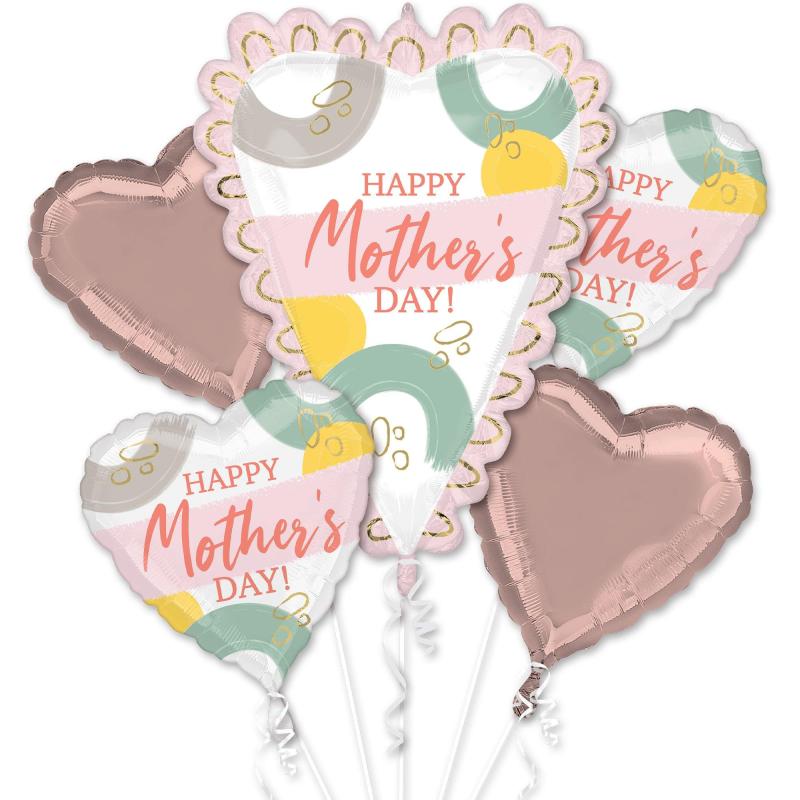 Mother’s Day | Sketch Happy Mother’s Day Foil Balloon Bouquet, 5Pc Holidays & Occasions Mother's Day