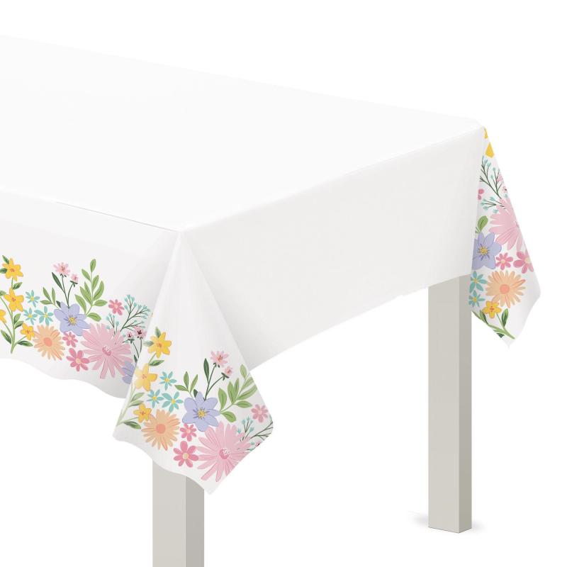 Mother’s Day | Springtime Blooms Plastic Table Cover, 54In X 102In Holidays & Occasions Mother's Day