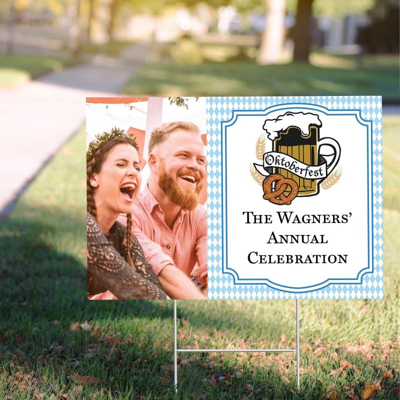 Oktoberfest | Custom Oktoberfest Photo Yard Sign Holidays & Occasions Oktoberfest