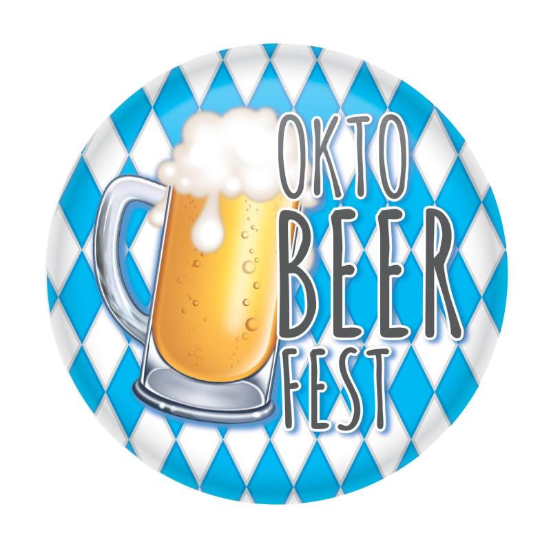 Oktoberfest | Okto-Beer-Fest Metal Button, 2In Holidays & Occasions Oktoberfest