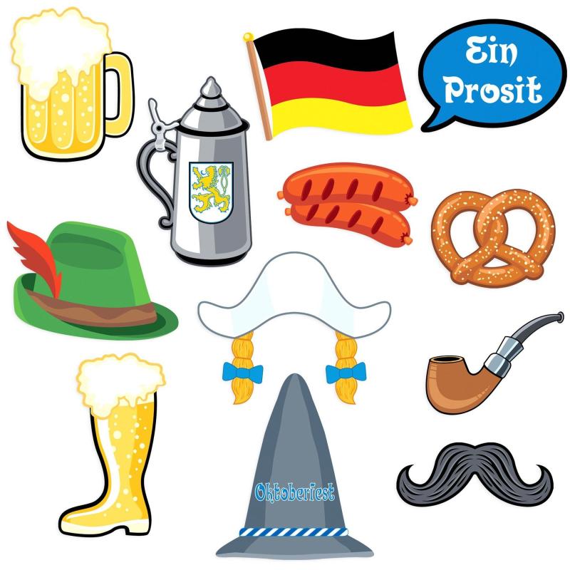 Oktoberfest | Oktoberfest Photo Booth Props 12Ct Holidays & Occasions Oktoberfest