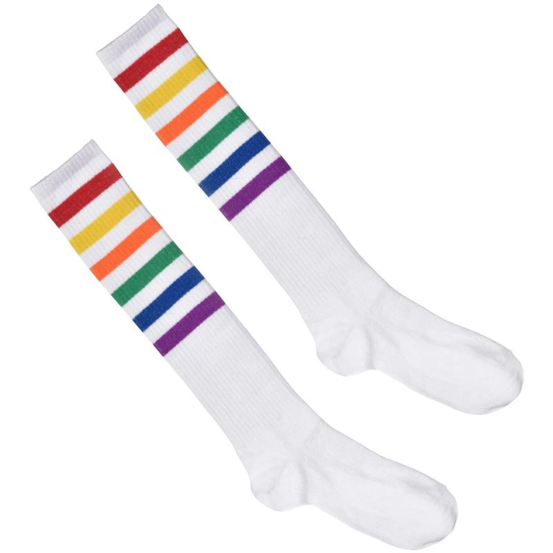 Pride | Adult Rainbow Athletic Knee-High Socks Holidays & Occasions