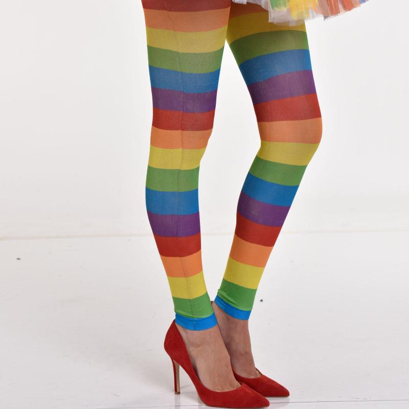 Pride | Adult Rainbow Footless Tights Holidays & Occasions