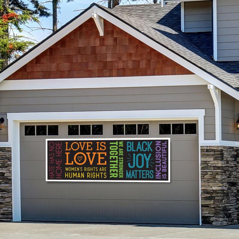 Pride | Hate Has No Home Here Vinyl Horizontal Banner, 6Ft X 2Ft Holidays & Occasions