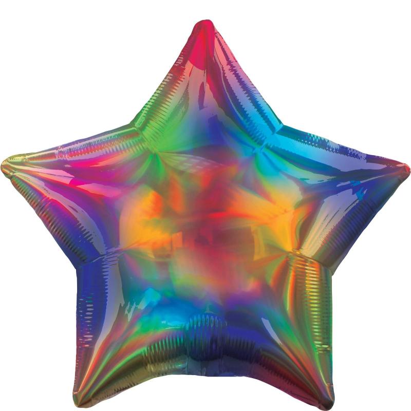 Pride | Iridescent Rainbow Star Balloon Holidays & Occasions