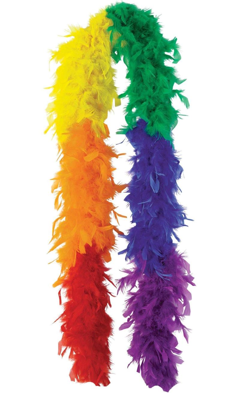 Pride | Rainbow Feather Boa Holidays & Occasions