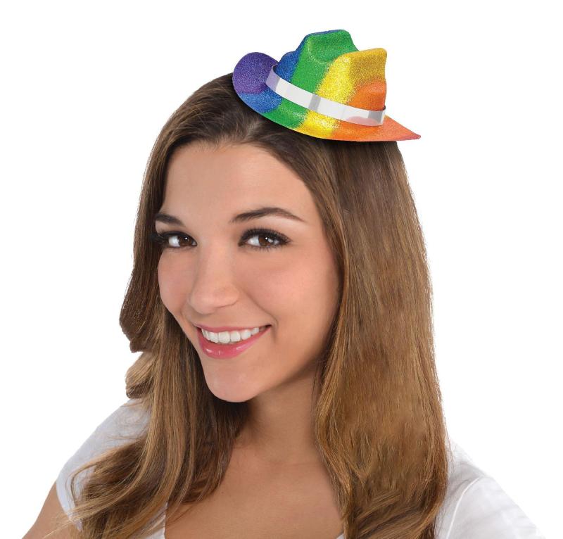 Pride | Rainbow Glitter Mini Cowboy Hat Holidays & Occasions