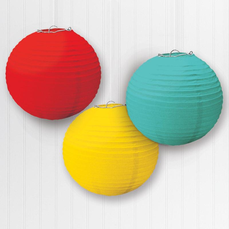 Pride | Rainbow Multicolor Paper Lanterns, 9.5In, 3Ct Holidays & Occasions