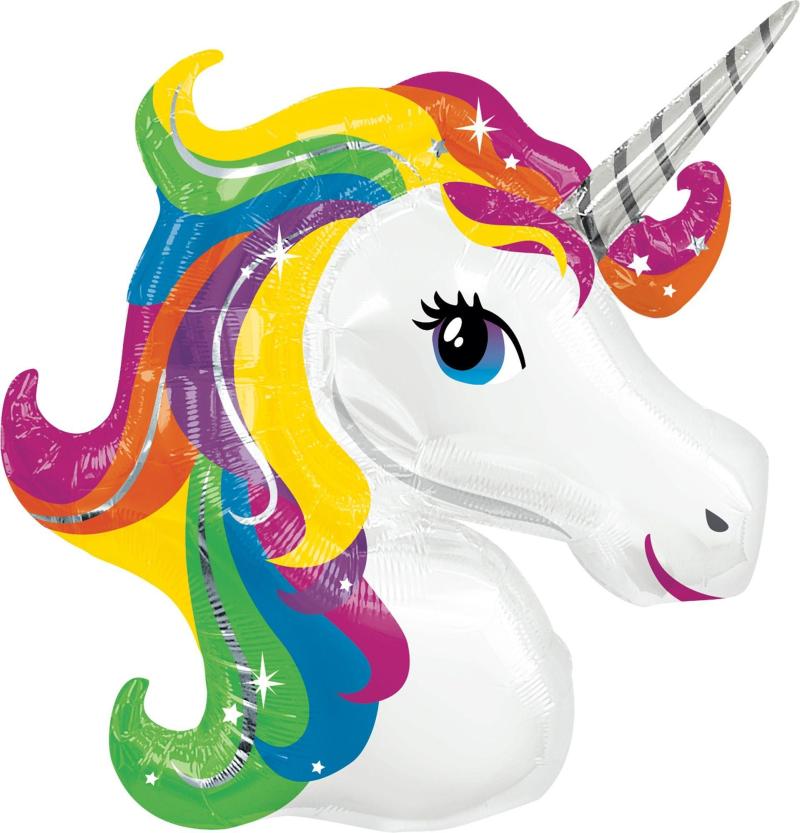 Pride | Rainbow Unicorn Balloon 33In X 29In – Giant Holidays & Occasions