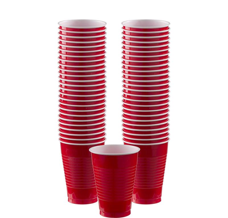 Pride | Red Plastic Cups, 12Oz, 50Ct Holidays & Occasions