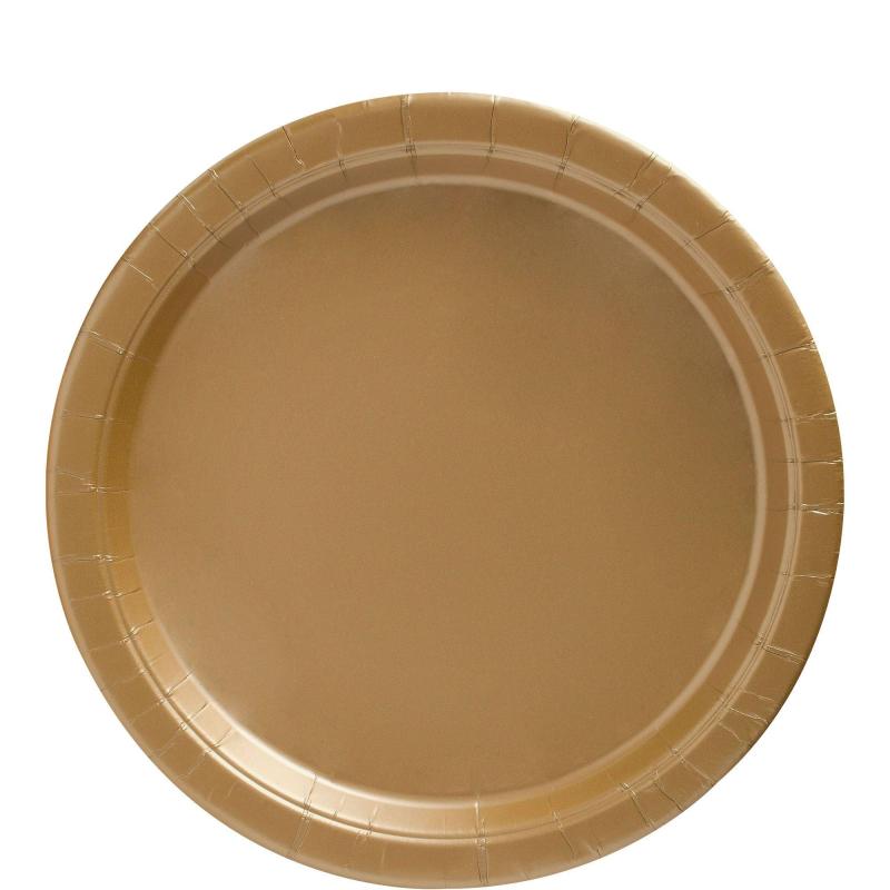 Ramadan | Gold Extra Sturdy Paper Lunch Plates, 8.5In, 20Ct Holidays & Occasions Ramadan