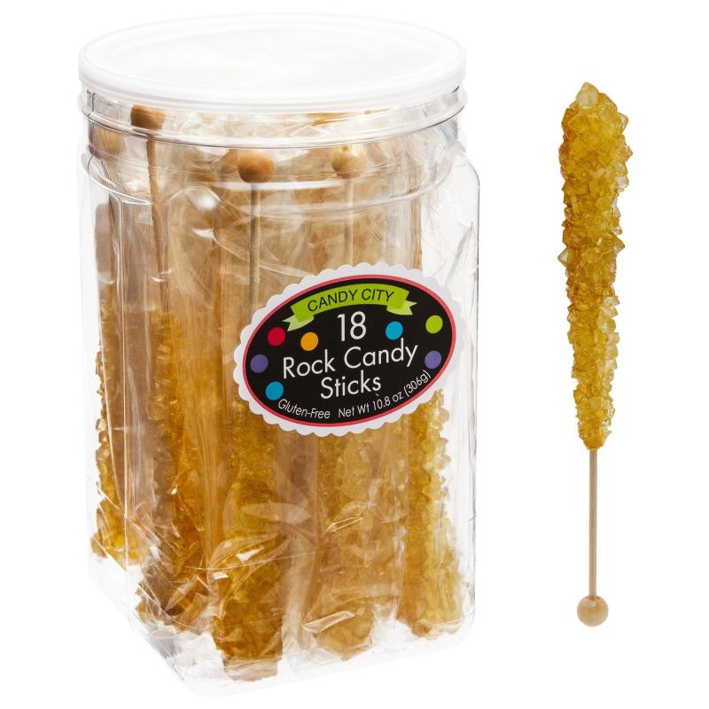 Ramadan | Gold Rock Candy Sticks, 18Ct – Natural Flavor Holidays & Occasions Ramadan