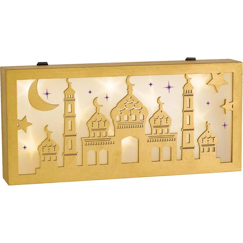 Ramadan | Light-Up Mosque Block Sign Holidays & Occasions Ramadan