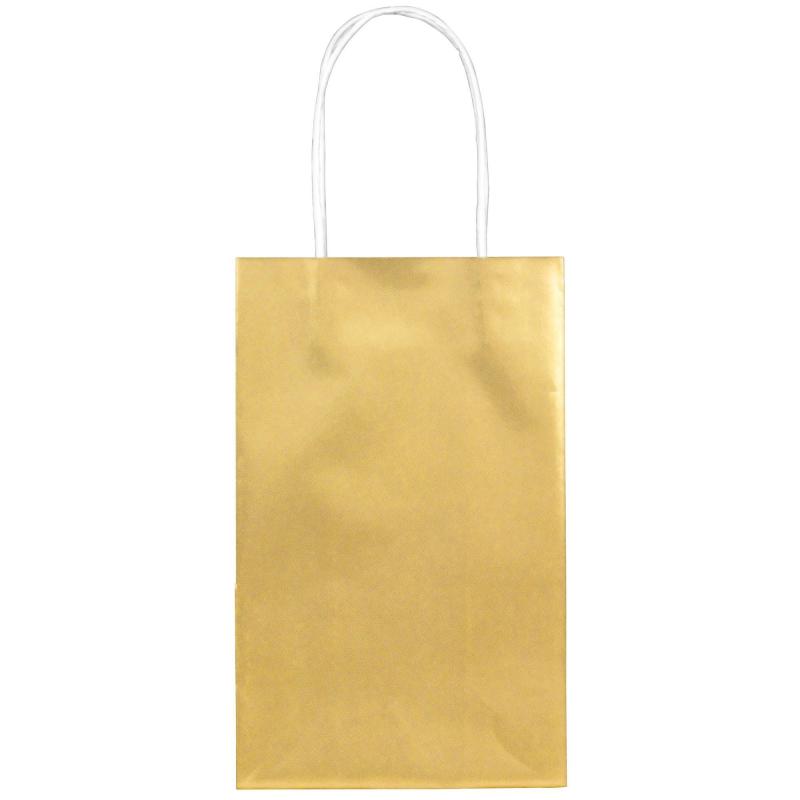 Ramadan | Medium Metallic Gold Kraft Gift Bags 10Ct Holidays & Occasions Ramadan