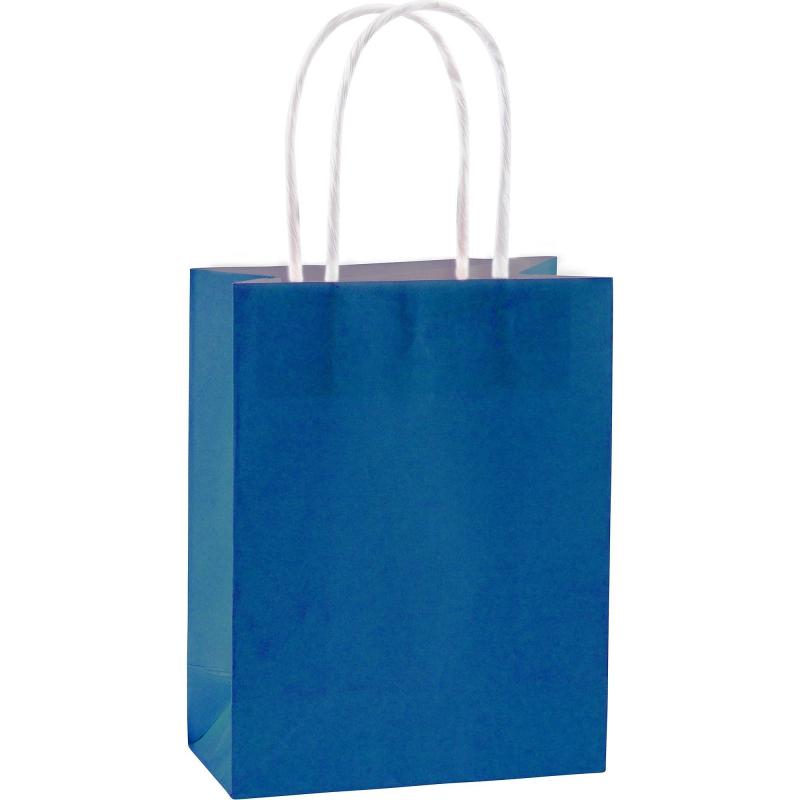 Ramadan | Medium Royal Blue Kraft Bags 10Ct Holidays & Occasions Ramadan