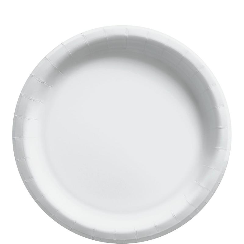 Ramadan | White Extra Sturdy Paper Lunch Plates, 8.5In, 150Ct Holidays & Occasions Ramadan