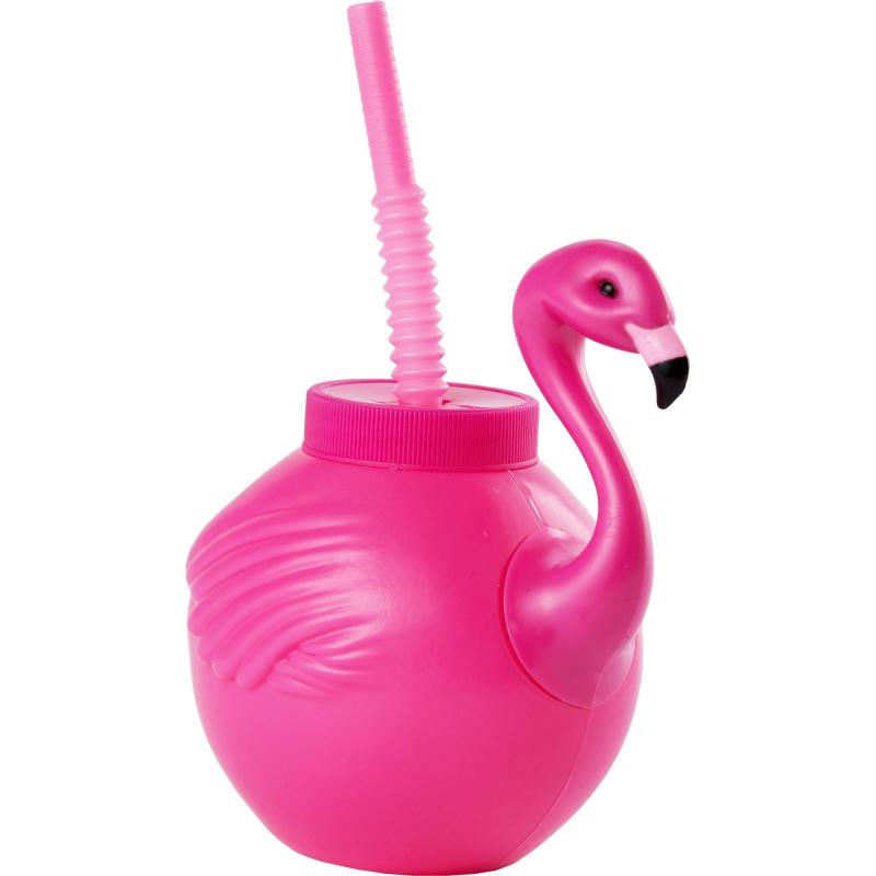 Summer | Flamingo Cup With Straw Holidays & Occasions Summer