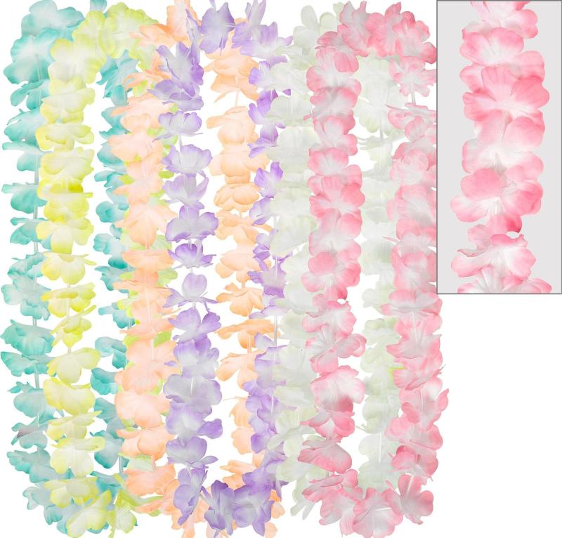 Summer | Pastel Flower Leis 6Ct Holidays & Occasions Summer