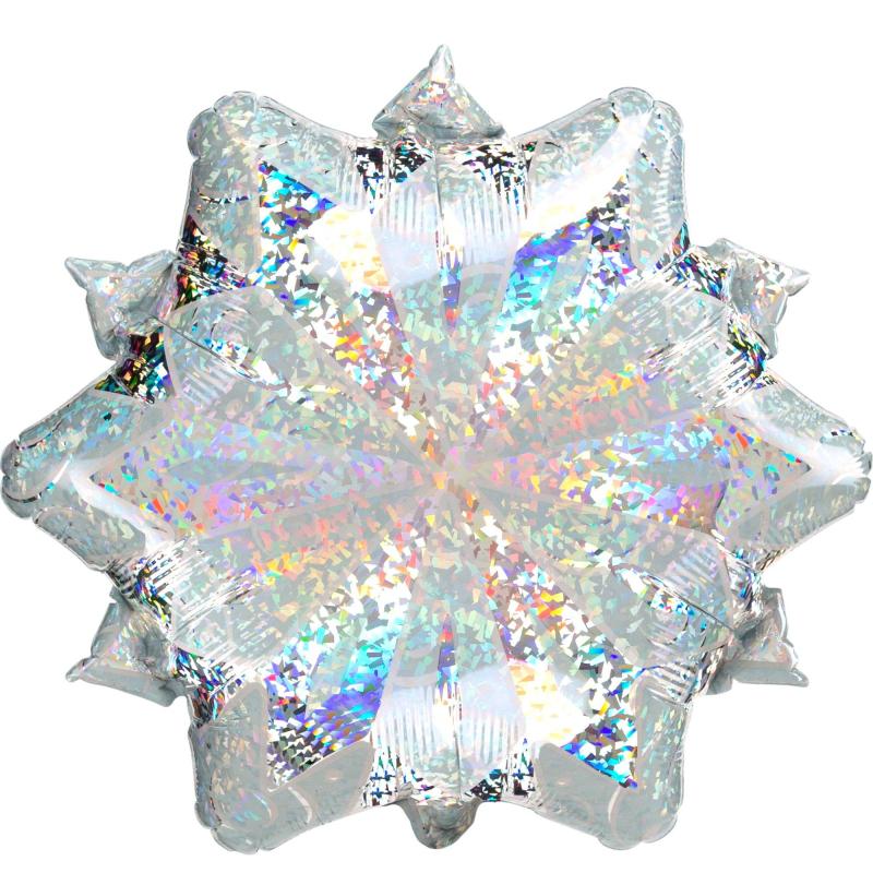 Winter | Prismatic Snowflake-Shaped Foil Balloon, 18In Holidays & Occasions Winter