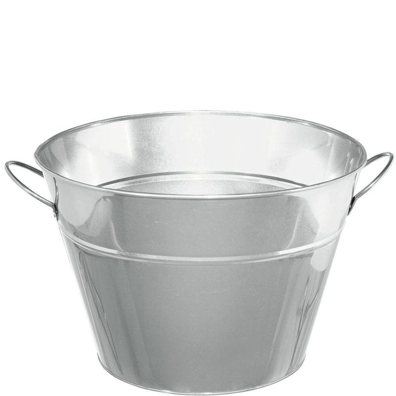 Winter | Silver Metal Party Tub Holidays & Occasions Winter